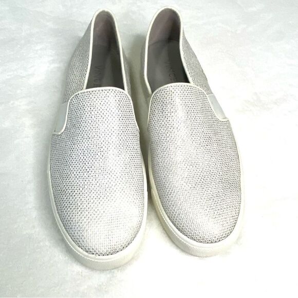 VINCE BLAIR SLIP ON SNEAKERS EMBOSSED TEXTURED - Picture 1 of 7